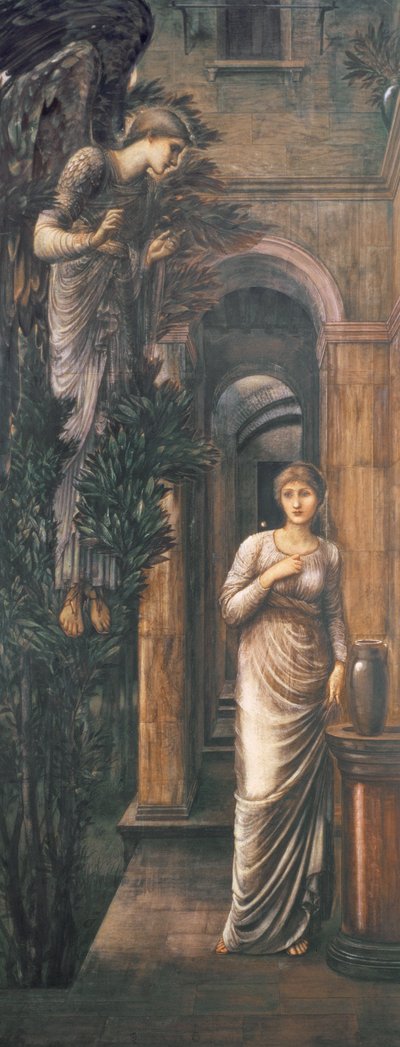 A Anunciação, 1887 de Edward Burne-Jones